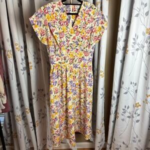 VINTAGE Sunshine Starshine floral dress women’s sz 8